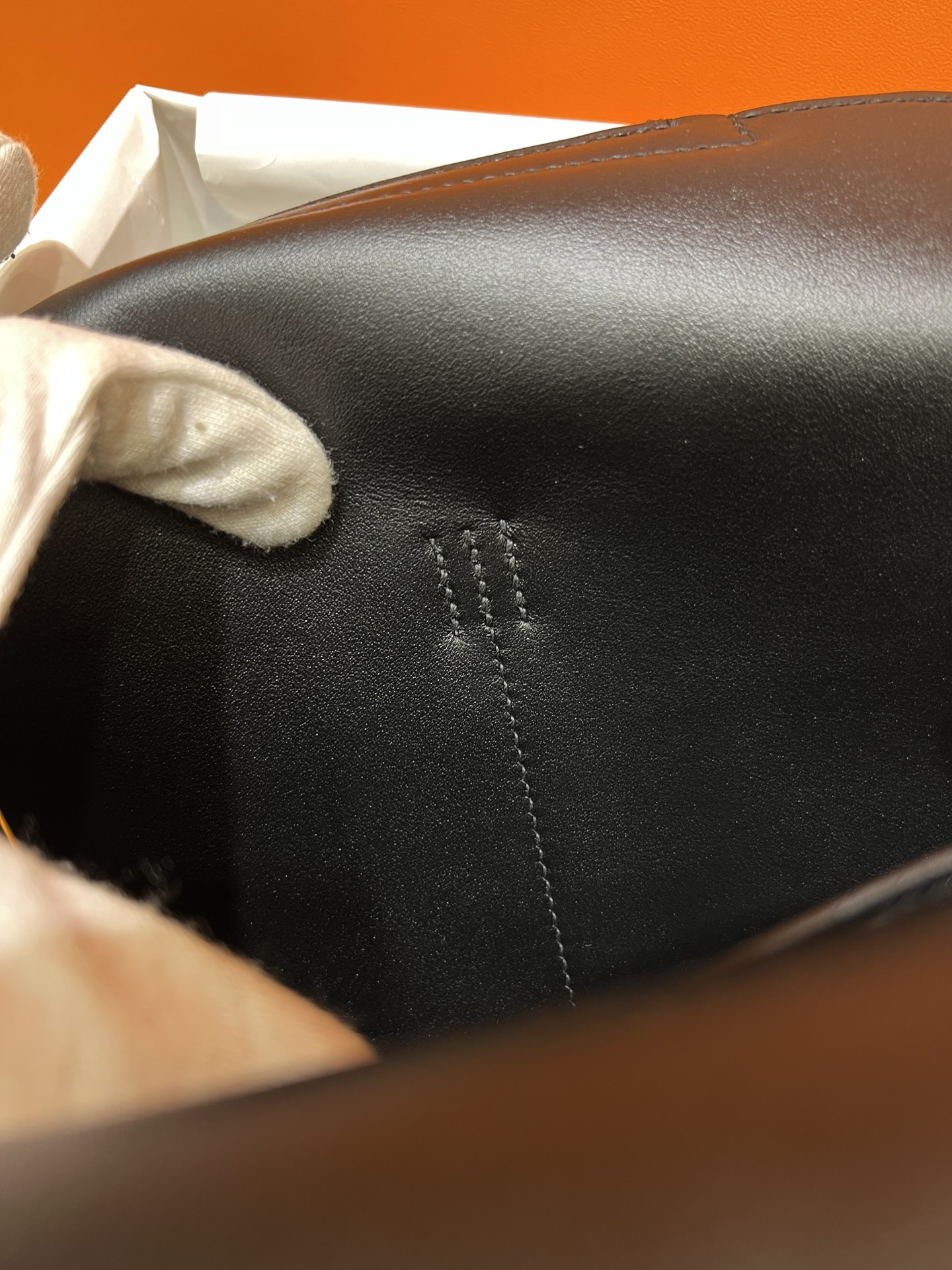 에르메스 할잔백25 블랙 금장